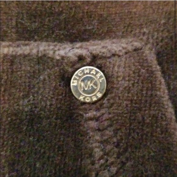 Michael Kors velvet jacket brown velour stretch - Picture 6 of 8